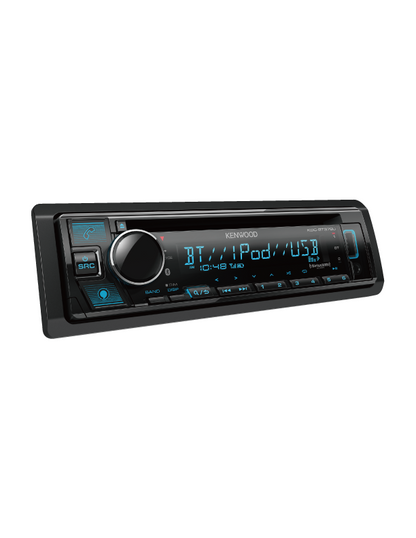 Kenwood KDC-BT378U Car CD Receiver 1-DIN Bluetooth Alexa Built-In USB, AUX In