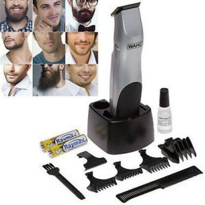 9906-717 Wahl Groomsman Beard/Mustache Trimmer for Men Batteries included in Set - TuracellUSA