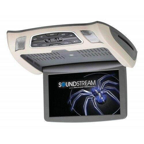 Soundstream 10.3" Flip Down With DVD, 3 Color Skins, USB, SD - VCM-103DM NEW - TuracellUSA