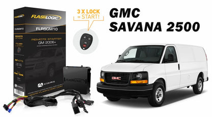 Flashlogic Remote Start for 2008 GMC Savana 2500 V8 w/Plug & Play Harness - TuracellUSA