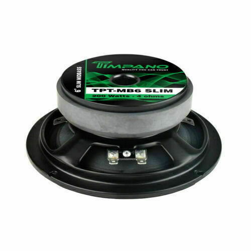 Timpano TPT-MB6 Slim 6" 4 Ohm (200W Peak) 94 dB Slim Mid-bass Loudspeaker - TuracellUSA