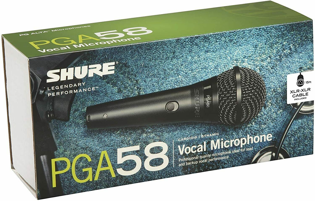 PGA58XLR Shure Cardioid Dynamic Vocal Microphone BRAND NEW - TuracellUSA