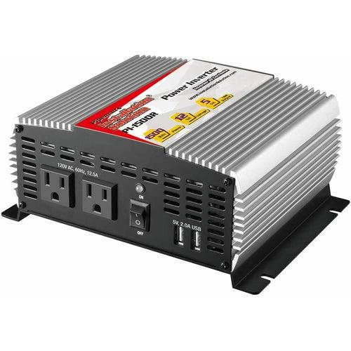 PI-1500R Pipeman 1500W Max DC Plug USB 12 Volt Car Audio Inverter NEW - TuracellUSA