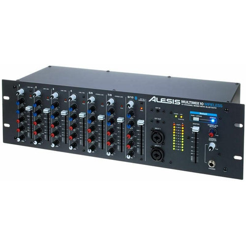 Alesis MULTIMIX10WIRELE 10-Channel Rackmount Mixer w/Bluetooth Wireless New! - TuracellUSA