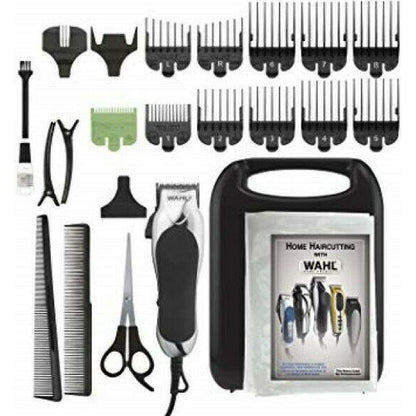 795242501 Wahl Hair Cutting Kit Professional Barber Clipper Haircut Trimmer 24pc - TuracellUSA