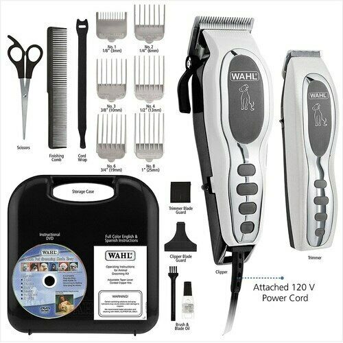 9284 Wahl Pet Grooming Pro Kit Electric Hair Shears Clipper Dog Cat Trimmer Kit - TuracellUSA