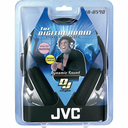 JVC Hav570 Full-Size Open Monitor Headphones with In-Line Volume Over Ear NEW! - TuracellUSA