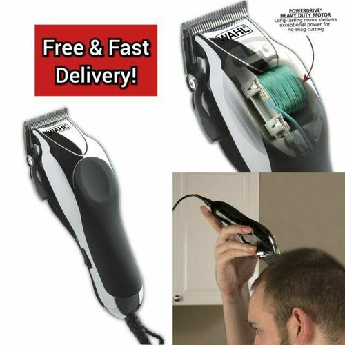 795242501 Wahl Hair Cutting Kit Professional Barber Clipper Haircut Trimmer 24pc - TuracellUSA