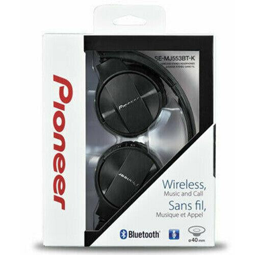 Pioneer Bluetooth 3.0 On Ear Wireless Stereo Headphone, Black (SE-MJ553BT-K) - TuracellUSA