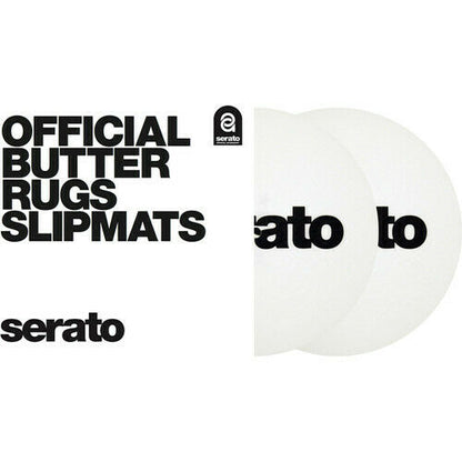 OSA-SM-WHT-B7 7" Serato Butter Rug Slipmat (White w/Black letter) BRAND NEW - TuracellUSA