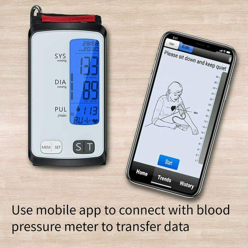 U81M ALPHAMED Blood Pressure Monitor Bluetooth with 8.7-16.5" BRAND NEW - TuracellUSA