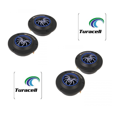 4 x Soundstream SPT.06 Pro Car Audio Tweeter 350w 4-Ohm Aluminum (2 PAIR) NEW! - TuracellUSA