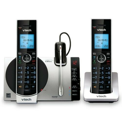 DS6771-3 VTECH 2 Handset Connect to Cell Answering System Cordless Headset NEW - TuracellUSA