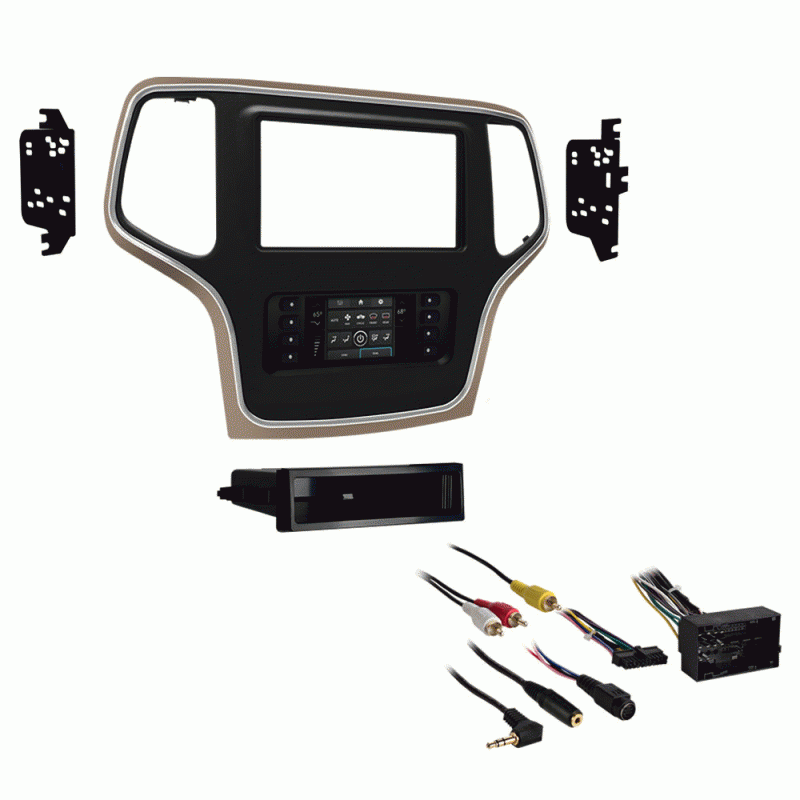 Metra 99-6536BZ Installation KitFor Jeep Grand Cherokee 2015-Up, Double Din