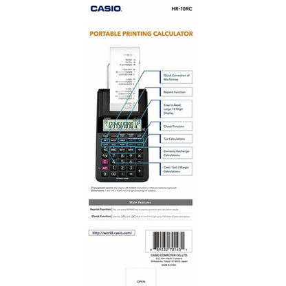 HR10RC CASIO Printing Calculator BRAND NEW - TuracellUSA