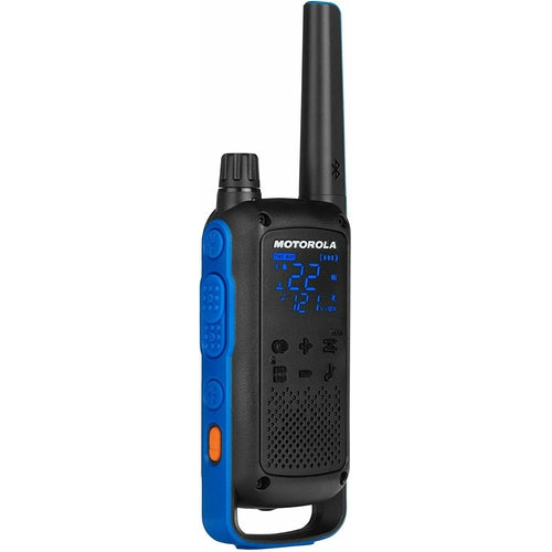 T800 Motorola Talkabout Two-Way Radios, 2 Pack, Black/Blue NEW - TuracellUSA
