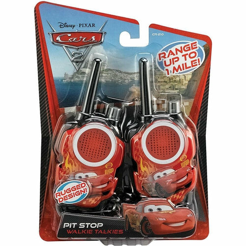 KID DESIGNS CR210 Cars 2 Pit Stop Walkie Talkies - TuracellUSA