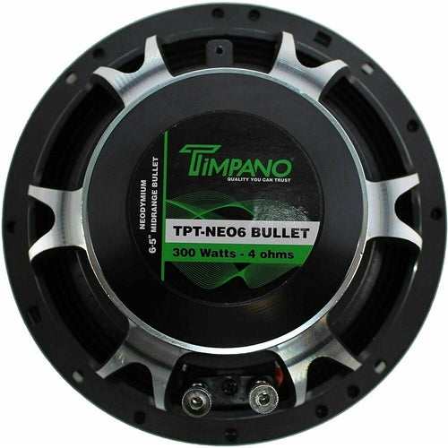 4 x Timpano TPT-NEO6 BULLET 6.5” Pro Audio Mid Range Loudspeaker (2 Pair) NEW! - TuracellUSA