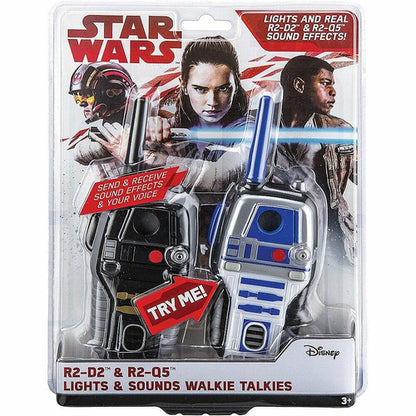 SW212 KID DESIGNS Star Wars R2-D2 and R2-Q5 FRS Walkie Talkies NEW - TuracellUSA