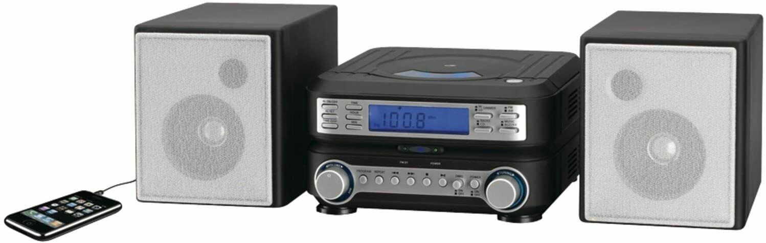 HC221B GPX Compact CD Player Stereo Home Music System with AM/ FM Tuner NEW - TuracellUSA