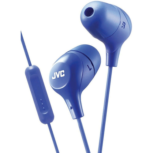 JVC-HAFX38M JVC "Marshmallow" In-Ear Headphones w/Mic Assorted Colors BRAND NEW - TuracellUSA