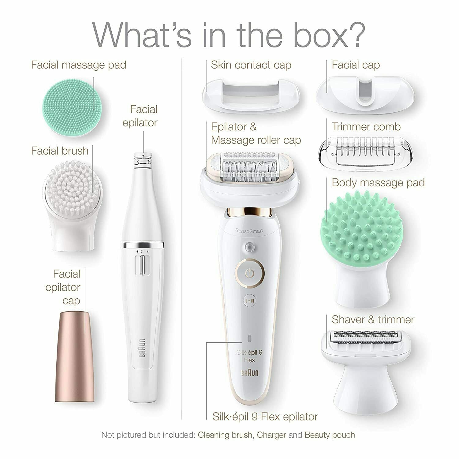 SES9300 BRAUN Silk·épil 9 Flex Beauty Set NEW - TuracellUSA