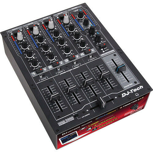 DDM2000USB DJ-Tech USB Professional 4-Channel USB DJ Mixer BRAND NEW - TuracellUSA