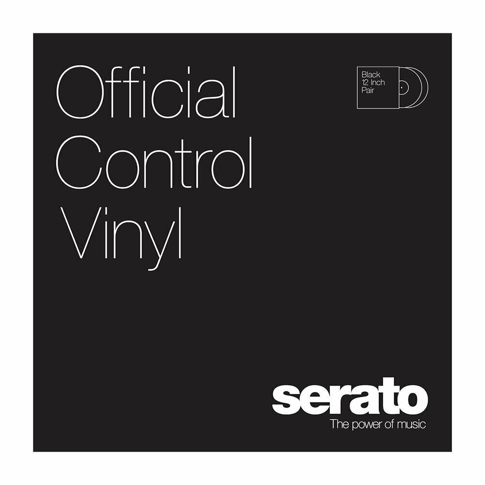 SCV-PS-BLK-OJ Serato 12" Control Vinyl (Pair, Black) BRAND NEW - TuracellUSA