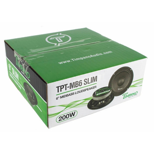 Timpano TPT-MB6 Slim 6" 4 Ohm (200W Peak) 94 dB Slim Mid-bass Loudspeaker - TuracellUSA