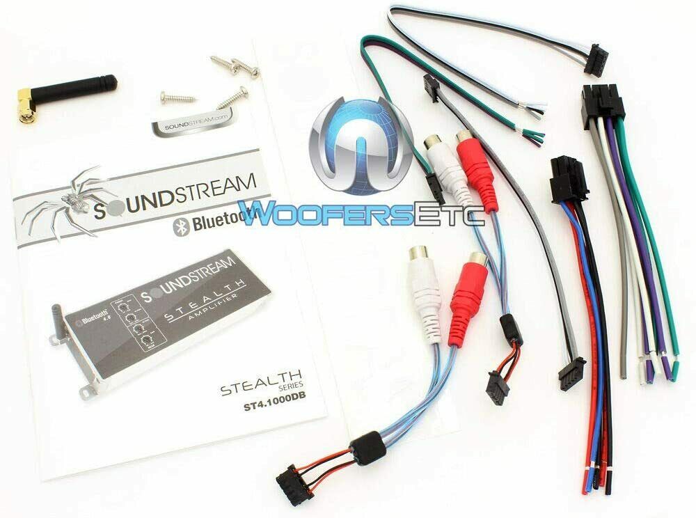 ST41000DB SOUNDSTREAM Bluetooth Motorcycle Marine 4 Channel Speakers Amplifier - TuracellUSA