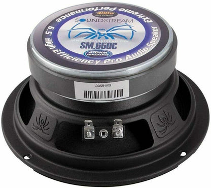 SM.650C Soundstream 6.5″ Pro Audio Component Speakers Without Tweeter Rings - TuracellUSA