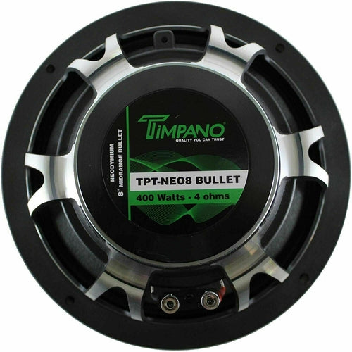 4 x Timpano TPT-NEO8 BULLET 8" Pro Audio Mid Range Loudspeaker (2 Pair) NEW! - TuracellUSA