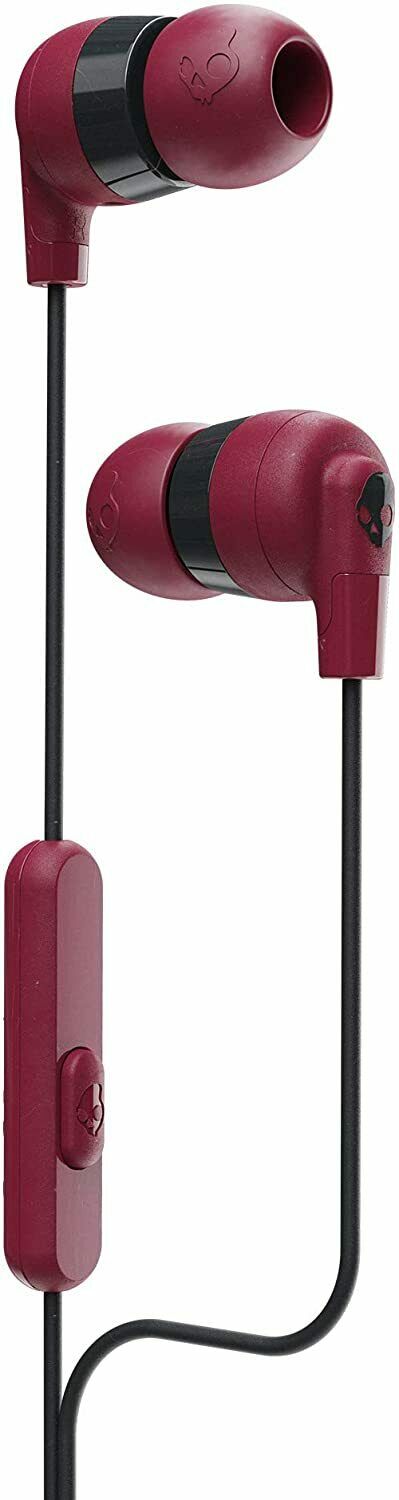 S2IMY-M685 Skullcandy Ink'D+ Wired In-Ear Headphones Red NEW - TuracellUSA
