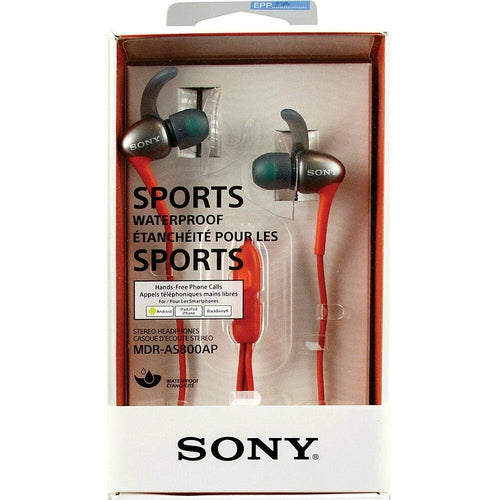 SONY Active Sports Smartphone Headset, Red - TuracellUSA