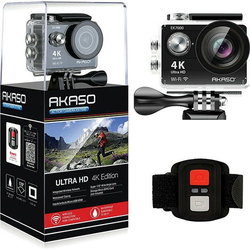 Akaso EK7000 Black12MP Ultra HD 4K Action Camera Cam Waterproof DV Camcorder New - TuracellUSA