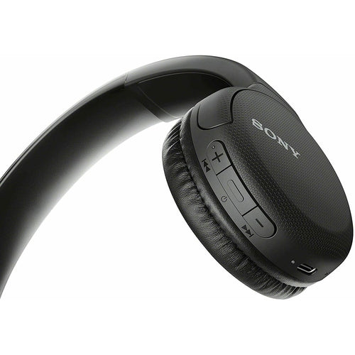 WHCH510B Sony Wireless Headphones Bluetooth On-Ear with Mic for Phone-Call NEW - TuracellUSA