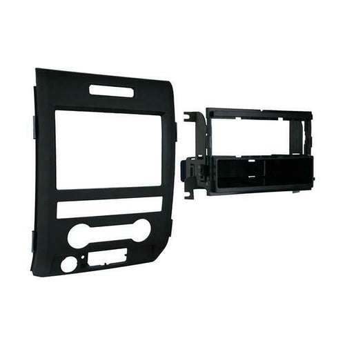 Metra 99-5820B Radio Installation Kit Single DIN For Ford F-150 09-14 Matt Black - TuracellUSA