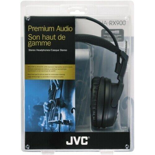 JVC-HARX900 Headphones Premium Audio Full Size (Black) BRAND NEW RETAIL - TuracellUSA