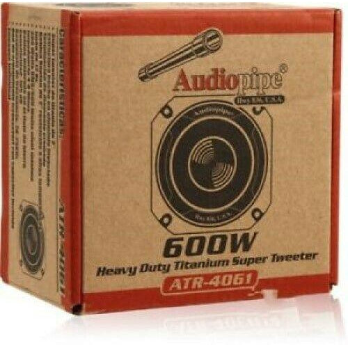 Audiopipe 2" ATR-4061 Heavy Duty Titanium Bullet Tweeter,250W RMS /600W MAX - TuracellUSA