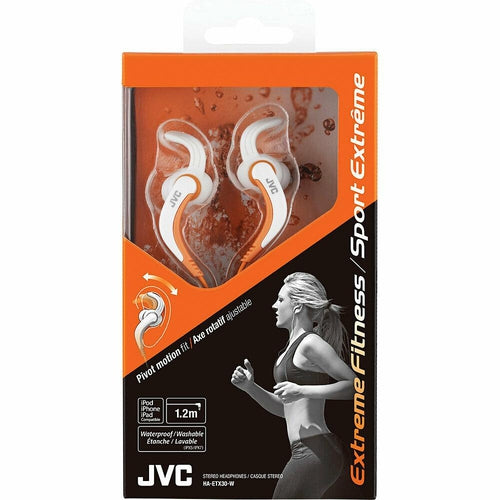 JVC HA-ETX30 In-Ear Headphones SPORT,PIVOT MOTION,ADJUST,Waterproof Assorted CLR - TuracellUSA