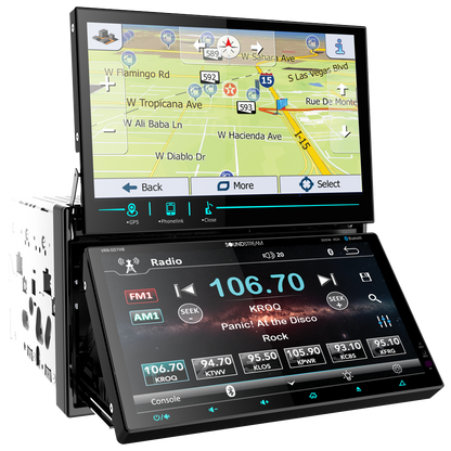 VRN-DD7HB Soundstream Double DIN Bluetooth In-Dash Car Stereo Receiver NEW - TuracellUSA