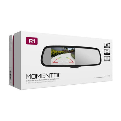 Momento R1 Car Rear View Mirror with 4.3" LCD Screen Dual Camera Inputs MR1000 - TuracellUSA