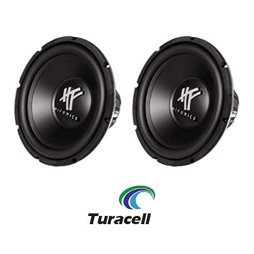 2 X Hifonics HFX12D4 HF Series 12" 800 Watt DVC 4 Ohm Car Subwoofers PAIR NEW! - TuracellUSA