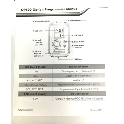 FirstTech OP500 Compustar Programming Device FT-OP500 BRAND NEW! - TuracellUSA