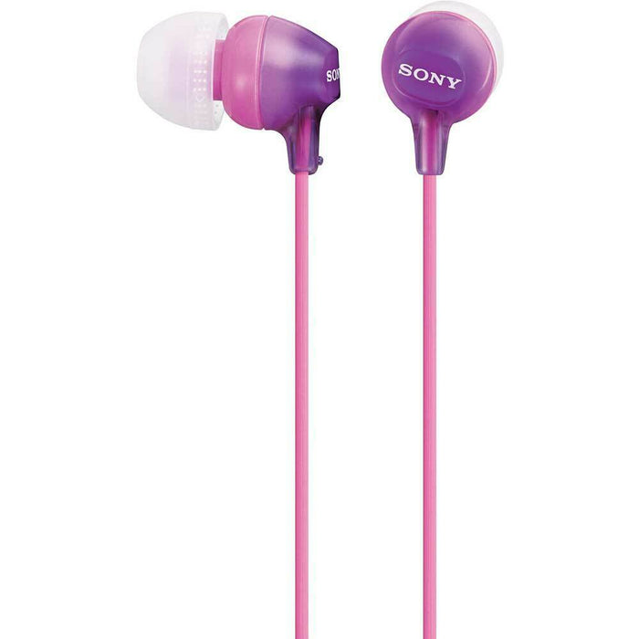Sony MDREX15LP Stereo In-Ear Earphones Earbuds Dynamic Lightweight Multi Colors - TuracellUSA