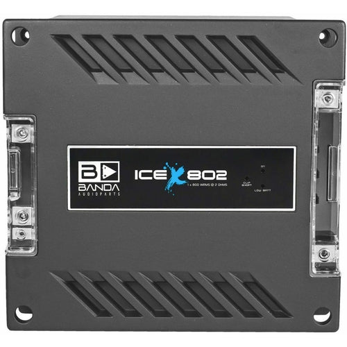 ICEX802 BANDA One Channel 1100 Watts Max @ 2 Ohm Car Audio Amplifier w/Bass -NEW - TuracellUSA