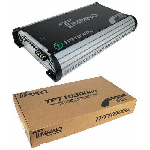 Timpano TPT10500EQ Car Amplifier 1-Ch Class D Amplifier, 11600 W @ 2-Ohms NEW! - TuracellUSA