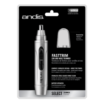 Andis 13540 Fast Trim Personal Cordless Trimmer Nose, Ears, Eyebrows, Travel, - TuracellUSA