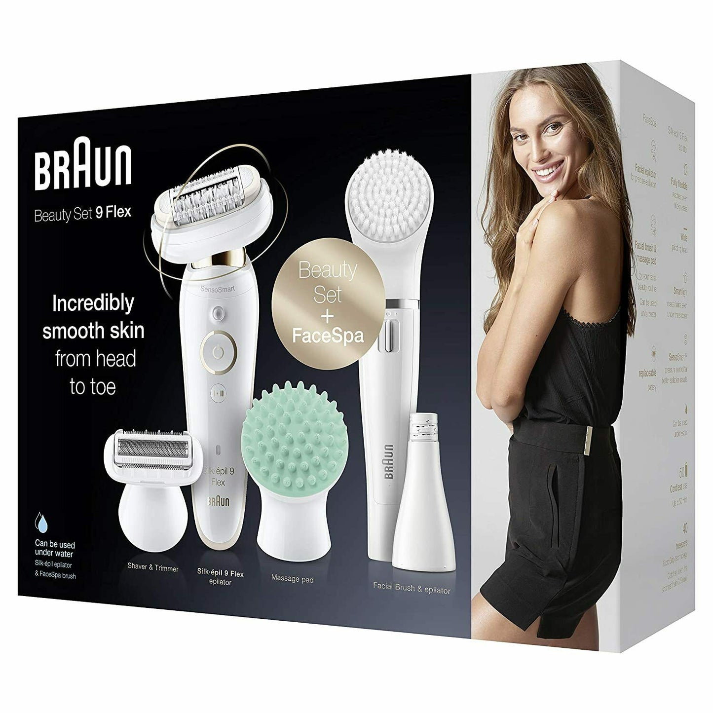 SES9300 BRAUN Silk·épil 9 Flex Beauty Set NEW - TuracellUSA