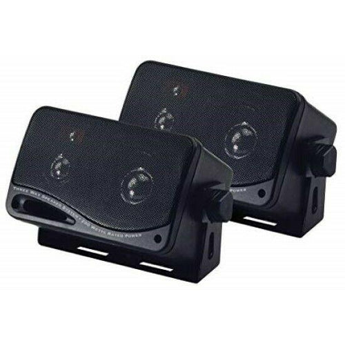 PYRAMID 2022SX 3.75" 200W 3-Way Car Audio Mini Box Car/Inside Home Speakers NEW! - TuracellUSA